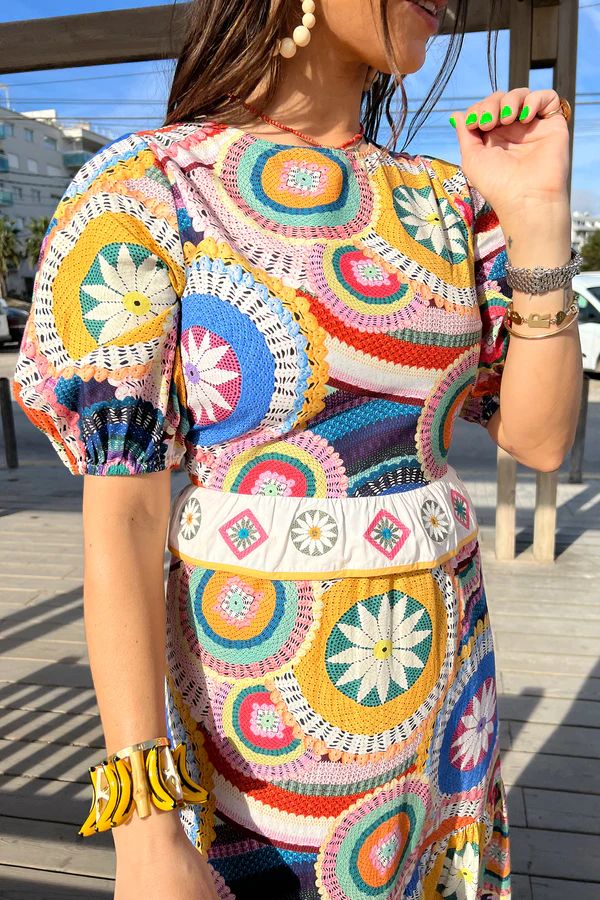 Crochet Malibu Midi Dress | Never Fully Dressed (UK & IE)