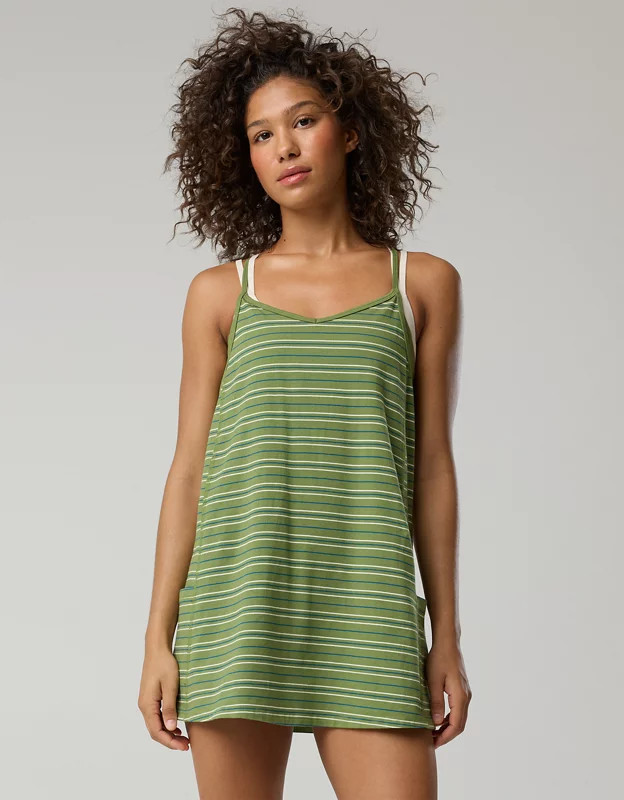 OFFLINE By Aerie OG Cotton Racerback Mini Dress | Aerie