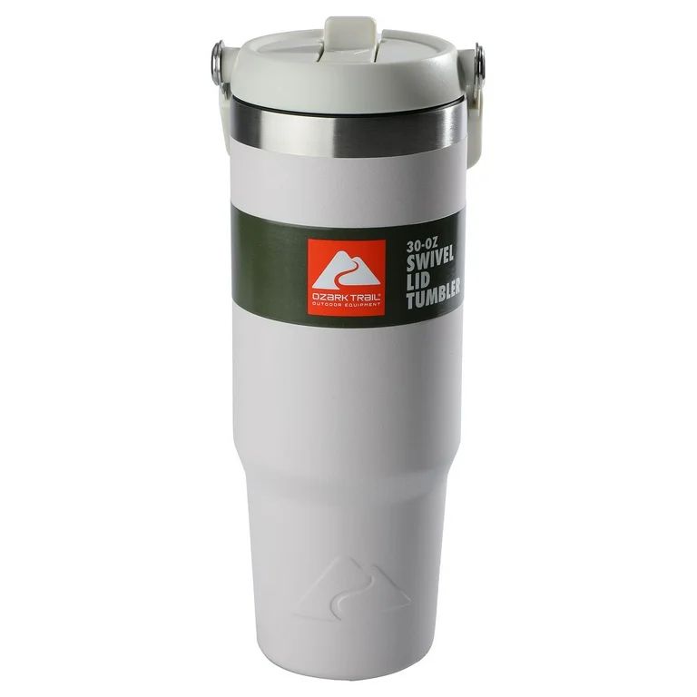 Ozark Trail 30 oz Insulated Stainless Steel Tumbler with Swivel Handle - Tan | Walmart (US)