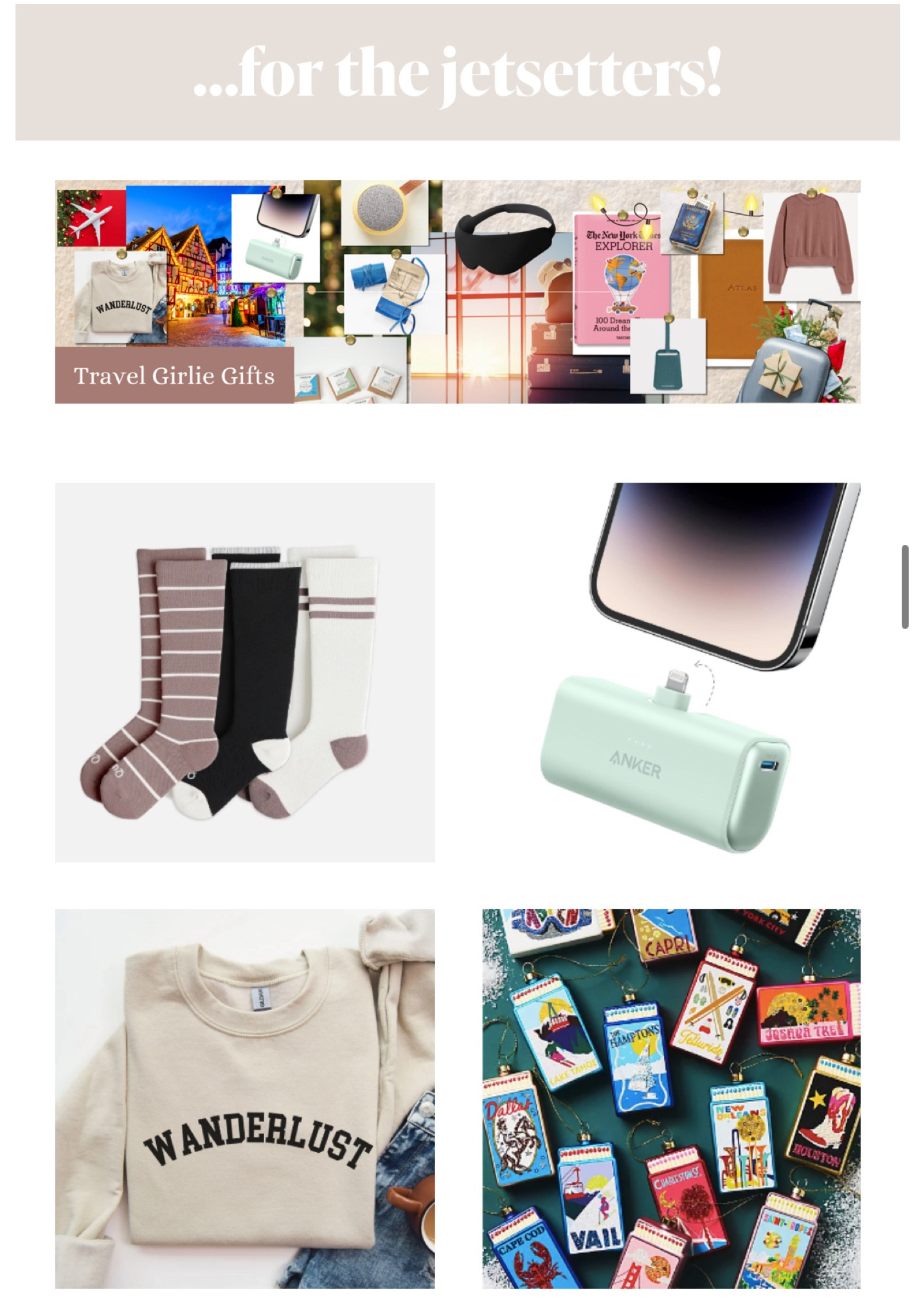 2024 GIFT GUIDE
#thedesignlog 

Gifts for the Jetsetters

#LTKGiftGuide #LTKTravel