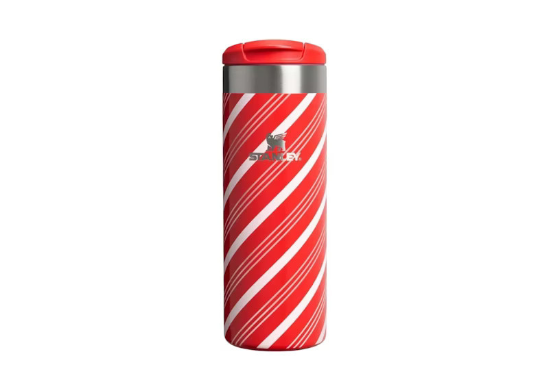 Stanley Stainless STee shirtl Aero Light Transit 16oz Bottle in Candy Cane Twist | StockX