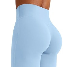 YEOREO Workout Leggings Womens No Front Seam Straight Leggings 29" / 31.5" / 33" High Waist Butte... | Amazon (US)