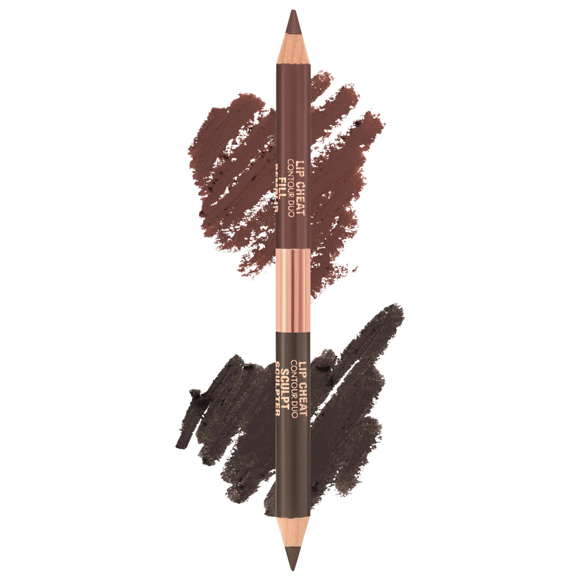 Charlotte Tilbury Super Nudes Lip Cheat Contour Duo Lip Liner Deep 0.026 oz/0.78 g | Sephora (US)