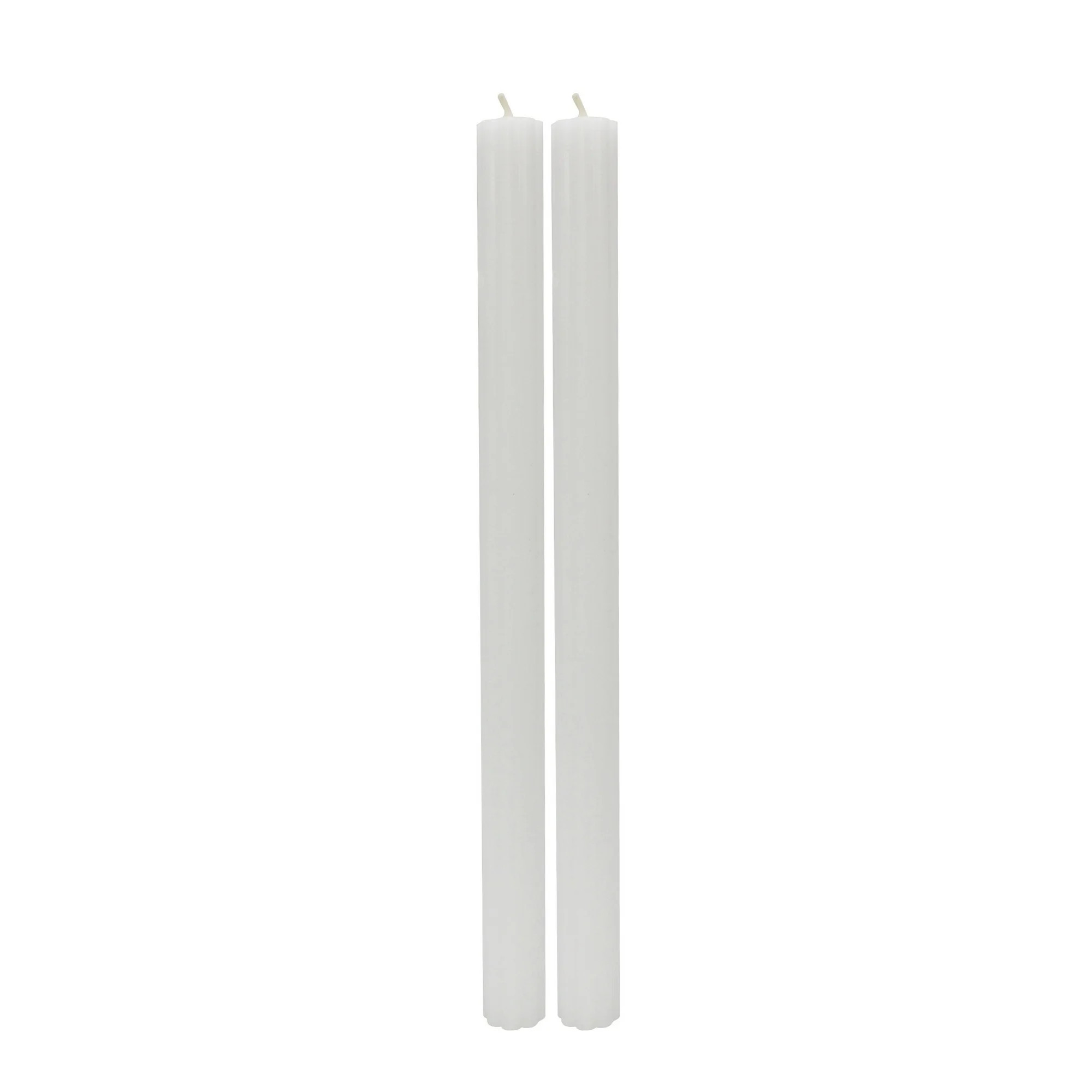 Better Homes & Gardens Unscented Taper Candles, White, 2-Pack, 11 Inches Height | Walmart (US)