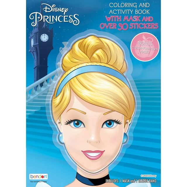 Disney Princess Coloring and Activity Book with Paper Mask, 48 Pages, Paperback | Walmart (US)