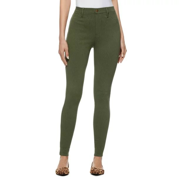 Time and Tru Women's Stretch Knit Jeggings | Walmart (US)