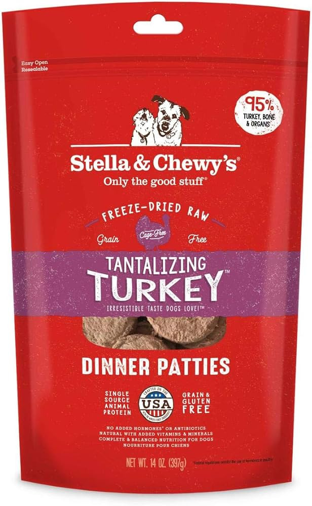 Stella & Chewy's Freeze Dried Raw Dinner Patties – Grain Free Dog Food, Protein Rich Tantalizin... | Amazon (US)