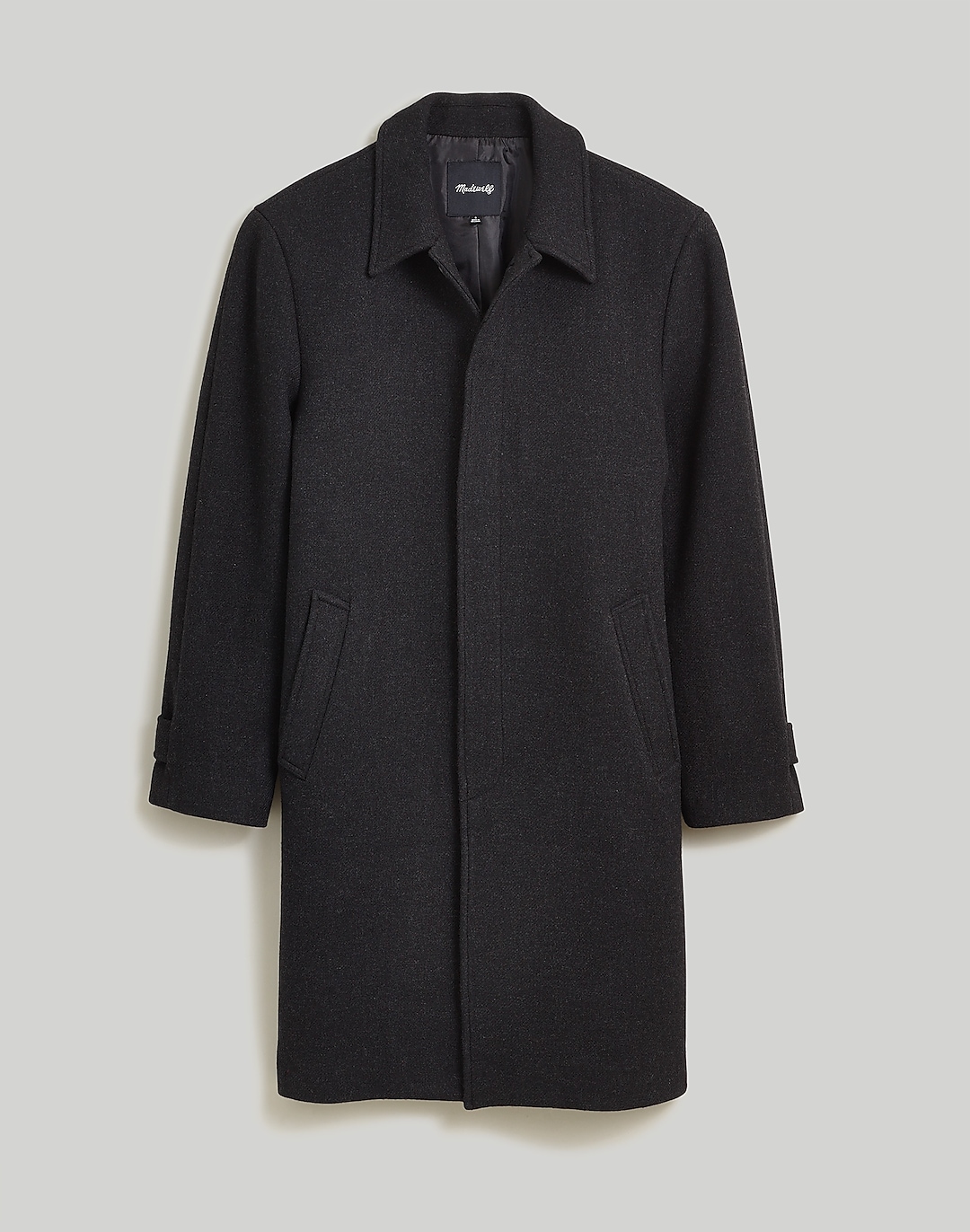 Button-Front Topcoat in Italian Fabric | Madewell