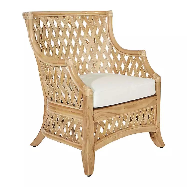 Natural Kolina Rattan Accent Chair | Kirkland's Home