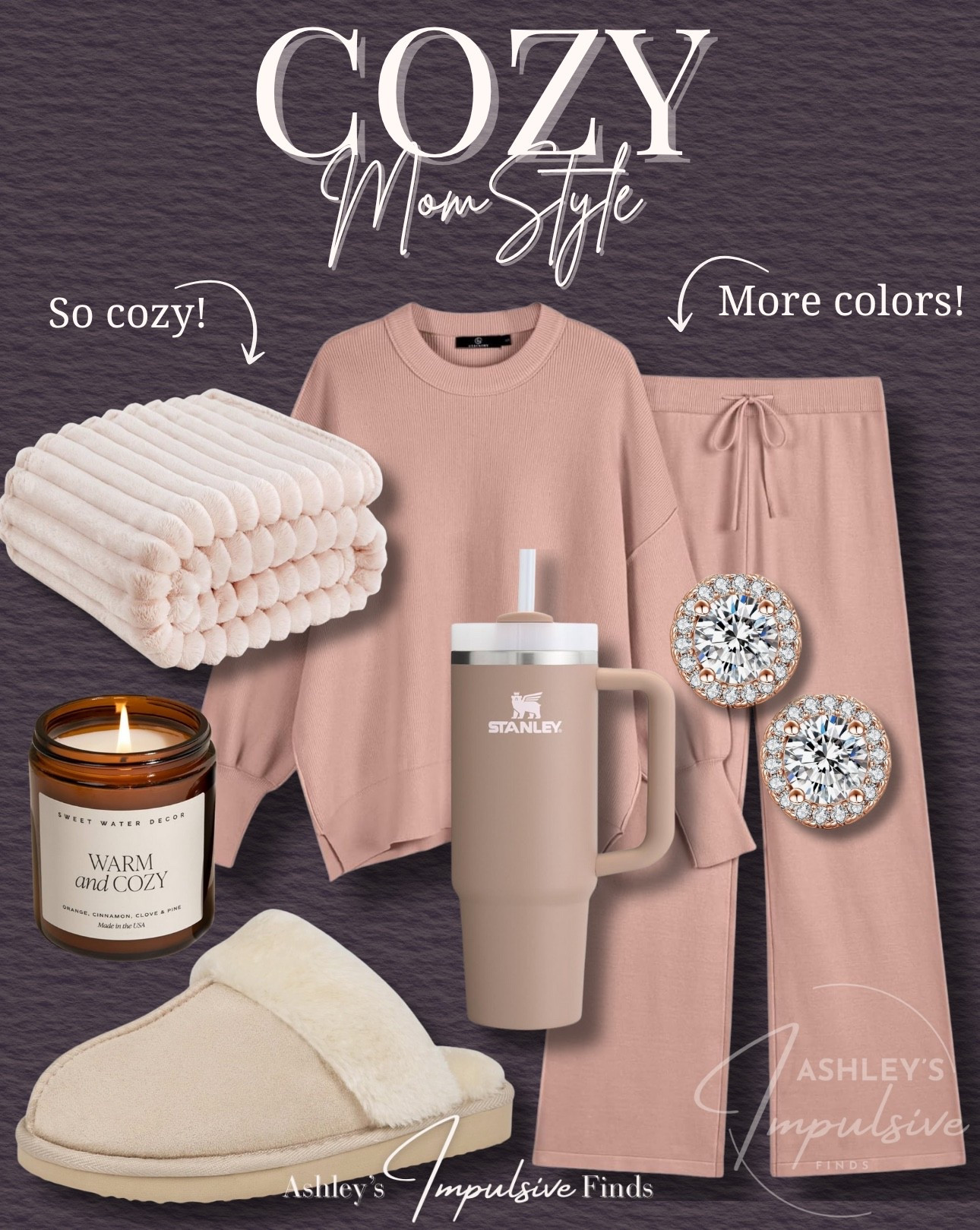 Cozy at home!! The comfiest loungewear set, cozy blanket, slippers & a lit candle! Perfection! 

#LTKHome #LTKSaleAlert #LTKFindsUnder50