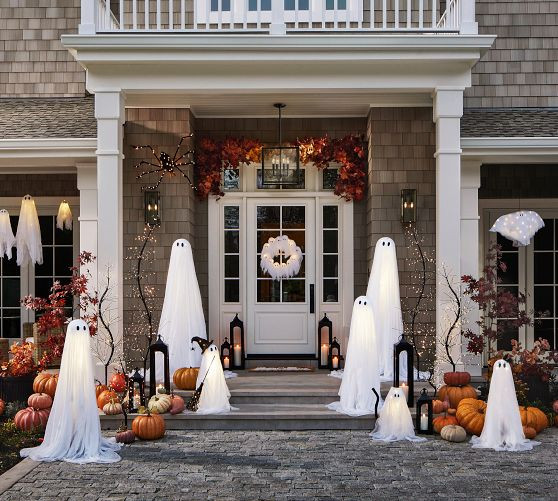 Lit Ghost Hanging Bat | Pottery Barn (US)