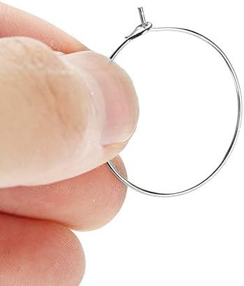 100 Pcs Silver Wine Glass Charms Rings - Steel Circle Hoop Loops, Geometric Big Round Party Earri... | Amazon (CA)