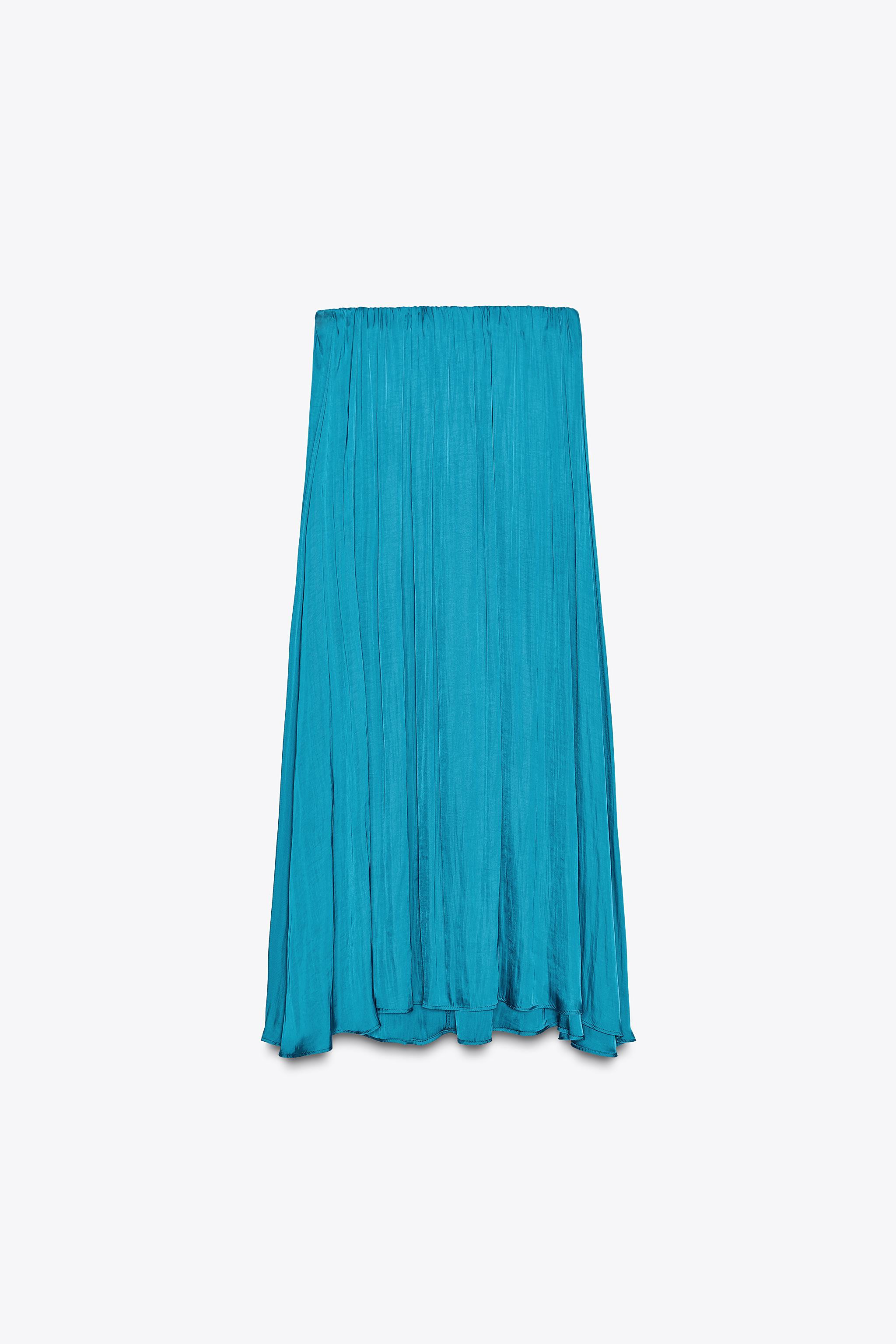 SATIN MIDI SKIRT | Zara US
