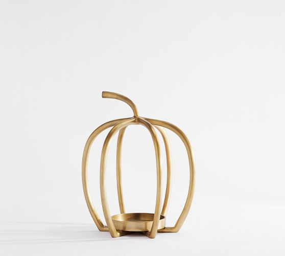 Handcrafted Fallon Pumpkin Candle Holder | Pottery Barn (US)
