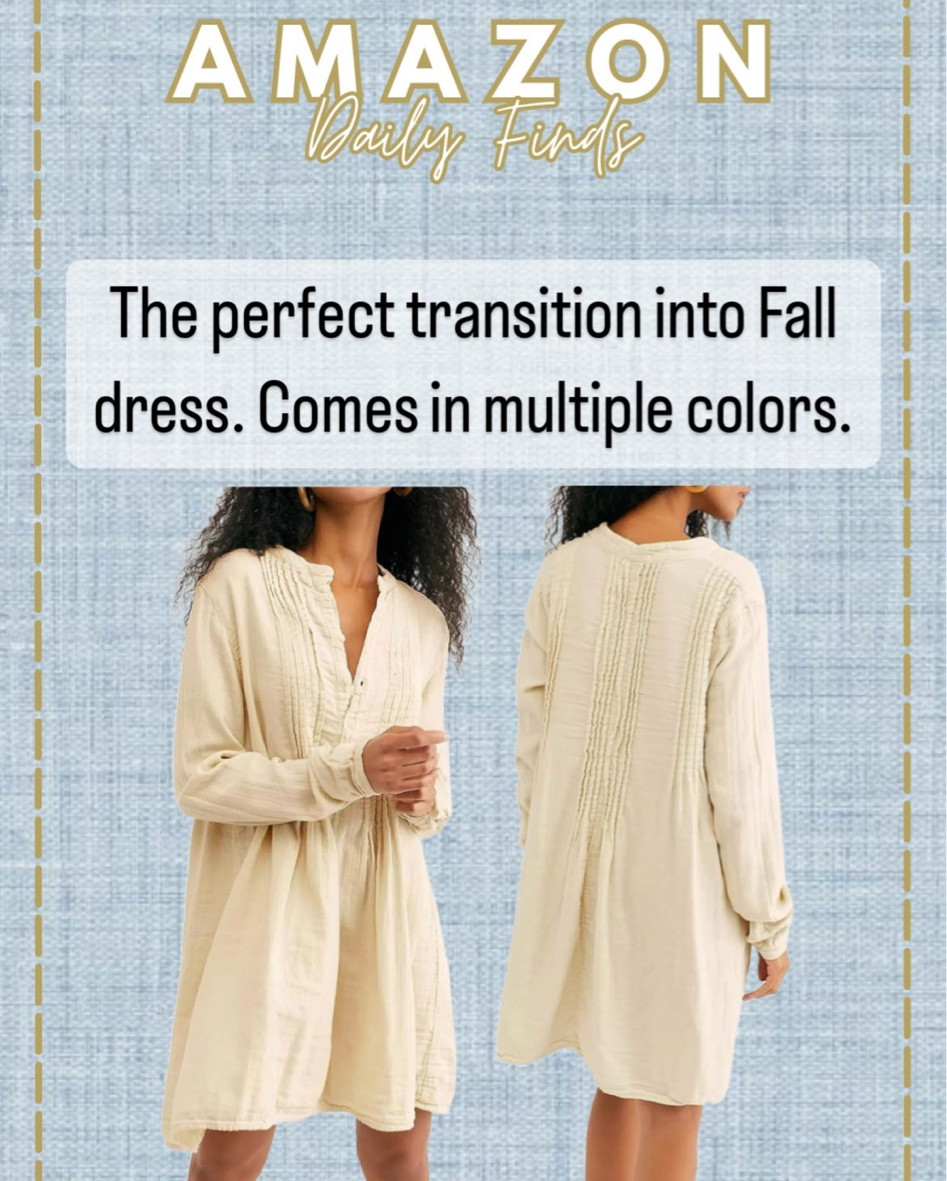 Lightweight Fall transition dress  

#LTKSeasonal #LTKstyletip #LTKunder50