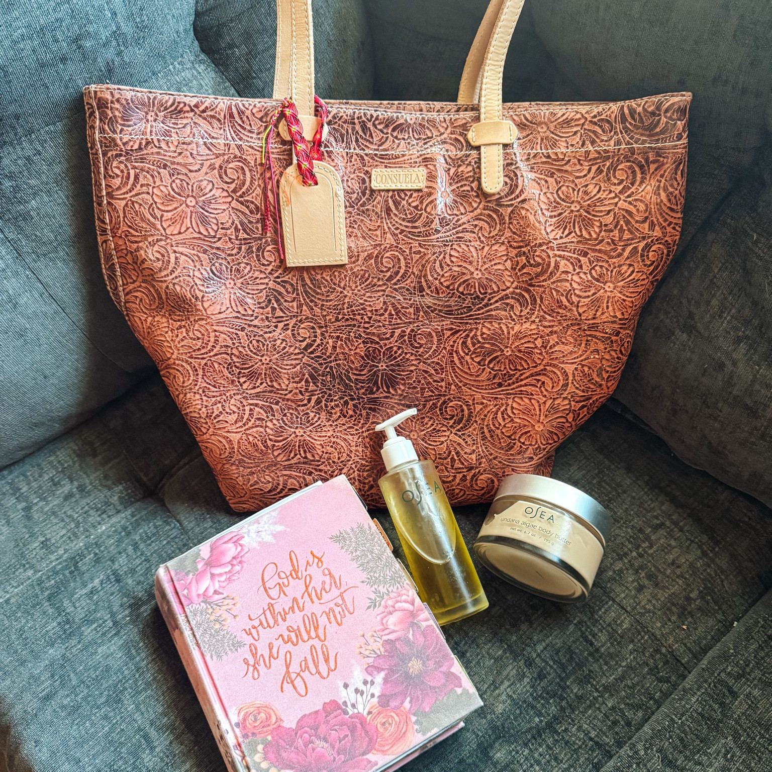 Nourish your body AND soul with a good Bible lesson and Osea! I love having quiet time with my Bible to start my day, and once I’m done, I slather on some Osea Undaria Algae Body Oil and Undaria Algae Body Butter to moisturize my hands, legs, and arms. I can tell a significant difference immediately after, LOVE the smell, and always appreciate the natural ingredients used in their products. Keep all of them together in a gorgeous Consuela Sally Daily Tote so you’re never without them! 

#LTKMostLoved #LTKItBag #LTKBeauty