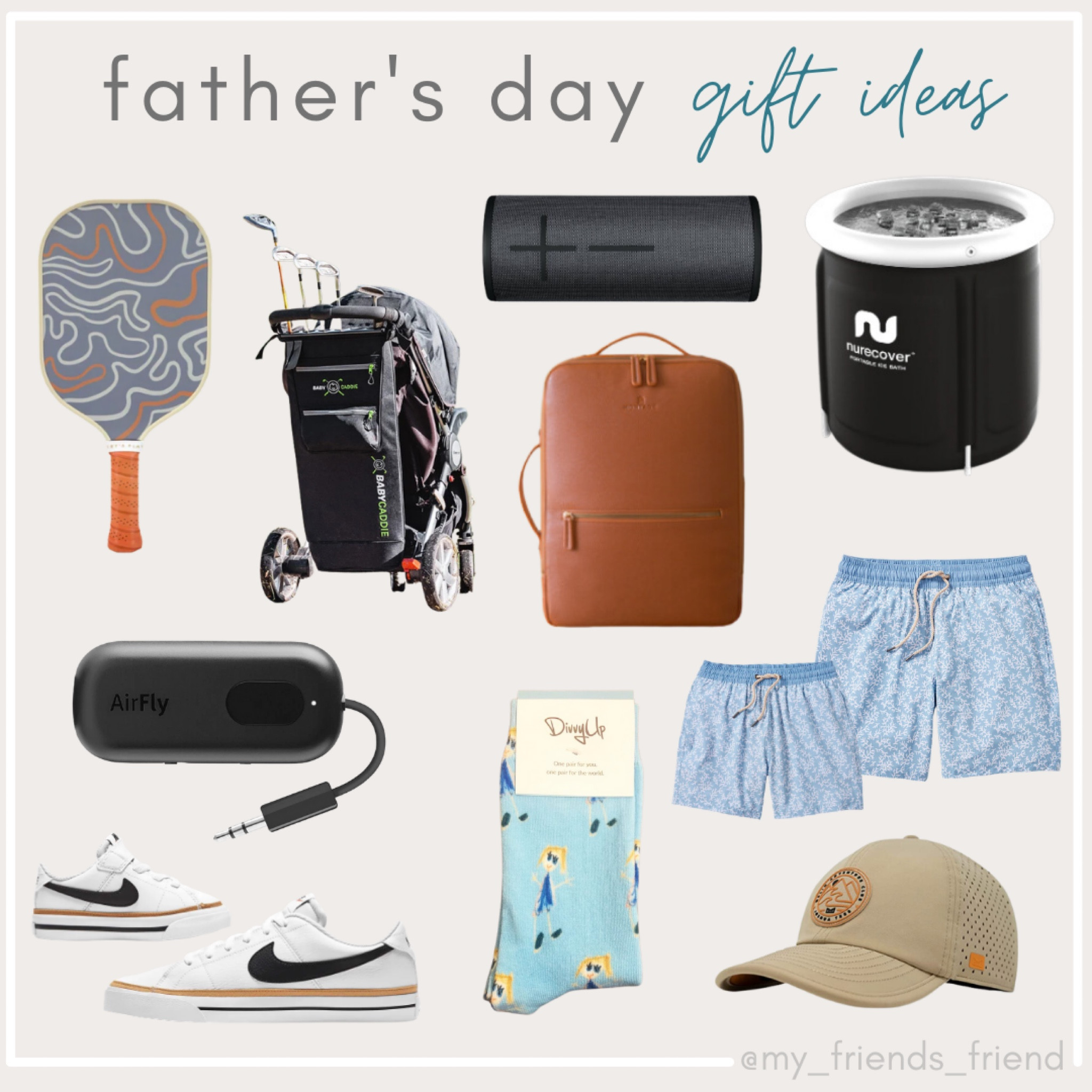 the best father’s day gift ideas all from our follower friends to yours 👯‍♀️ gift ideas//gifts for him//good gifts//father’s day gifts//gifts for dad

not linked: baby caddie stroller golf bag, nurecover portable plunge tub, montage backpack, divvy up custom socks

#LTKfamily #LTKmens

#LTKGiftGuide