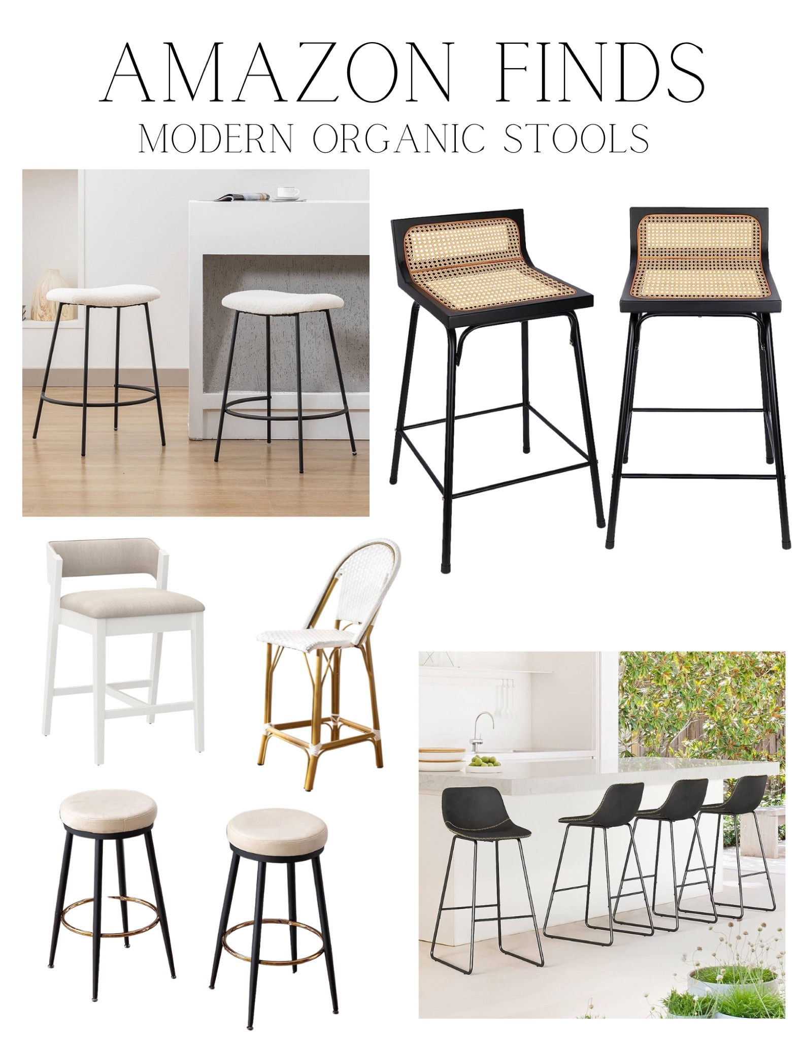 Modern organic stools found on amazon. Budget friendly. For any and all budgets. mid century, organic modern, traditional home decor, accessories and furniture. Natural and neutral wood nature inspired. Coastal home. California Casual home. Amazon Farmhouse style budget decor

#LTKFind #LTKstyletip #LTKhome