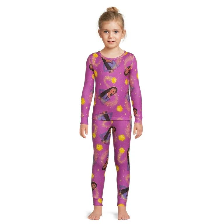 Wish Girls Long Sleeve Top and Pajama Pant Set, 2-Piece, Sizes 4-10 | Walmart (US)