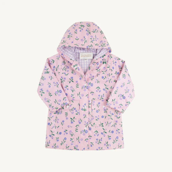 Liquid Sunshine Slicker - Tuxedo Park Tulips with Lauderdale Lavender | The Beaufort Bonnet Company
