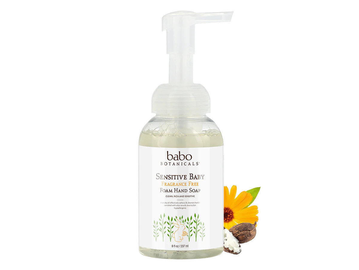 Sensitive Baby Fragrance-Free Hand Soap Foam | Babo Botanicals