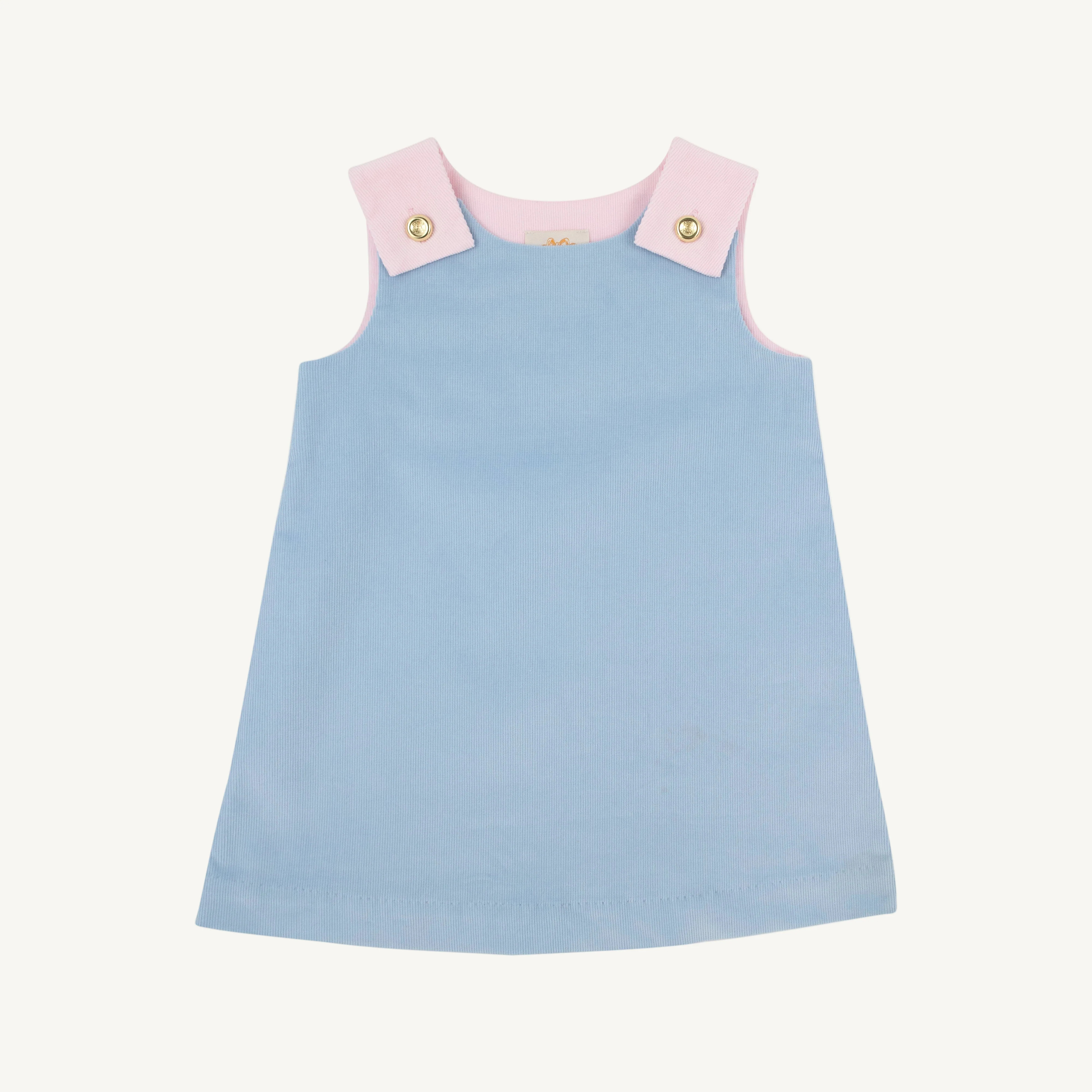 Juliet Jumper (Corduroy) - Barrington Blue with Palm Beach Pink | The Beaufort Bonnet Company