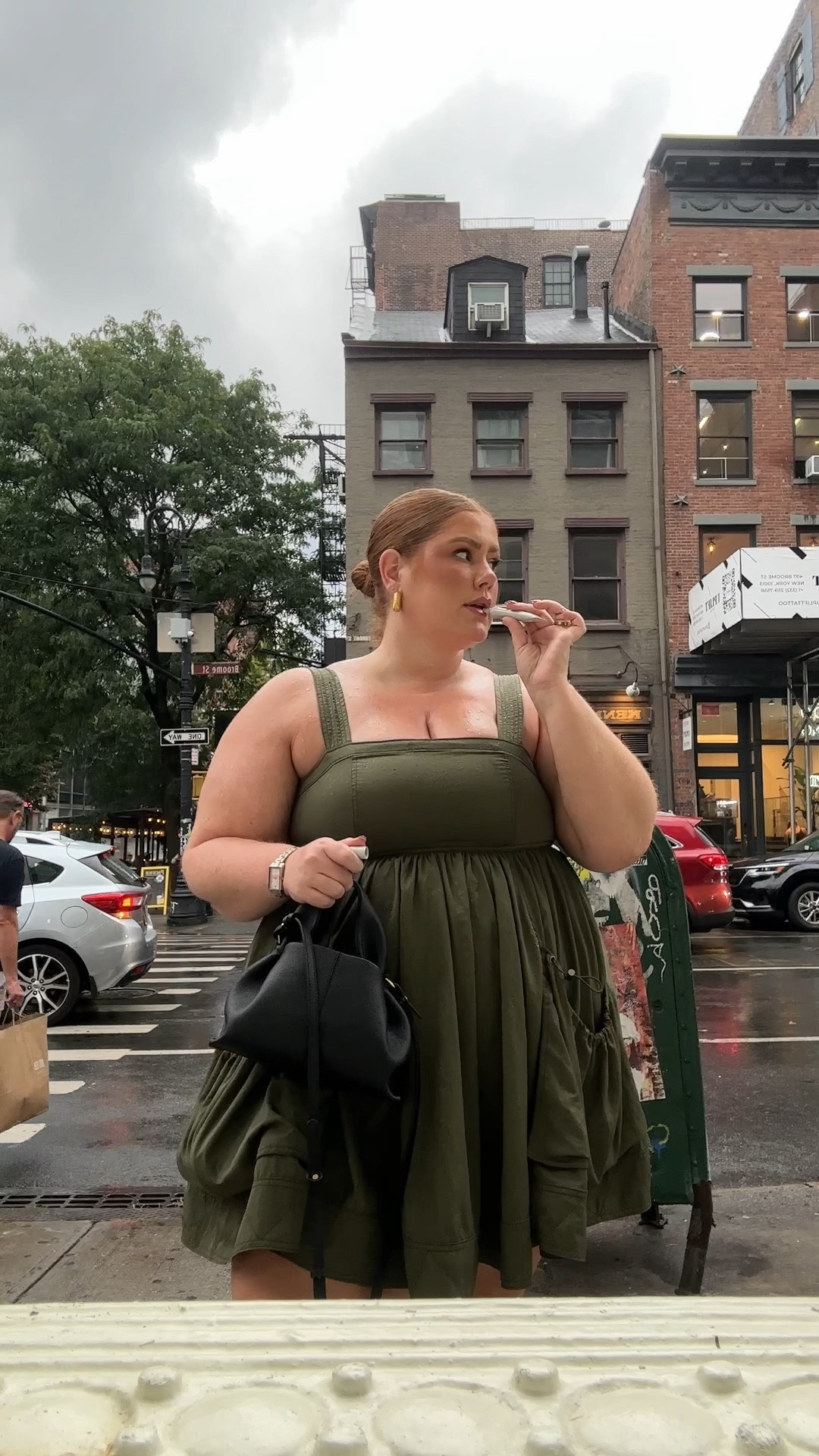 My new fav dress!! I love how it has the utility/gargo style. Plus HUGE pockets!

Wearing a size 1X from the plus range. She was real snug on the boobs (40DD for reference) but felt supported in the best way! 

I’m 5’8 for reference and just wore aritzia bike shorts underneath. 

#LTKstyletip #LTKplussize #LTKmidsize