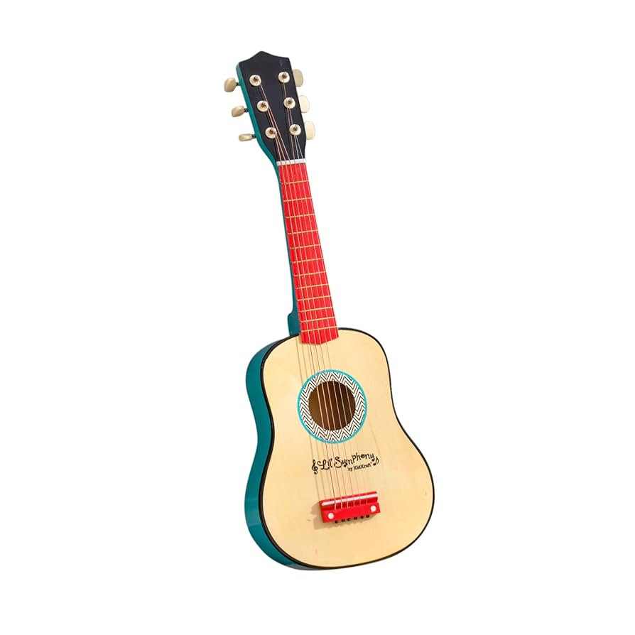 KidKraft Lil' Symphony Wooden Play Guitar, Kids Musical Instrument Toy, Gift for Ages 3+ | Amazon (US)