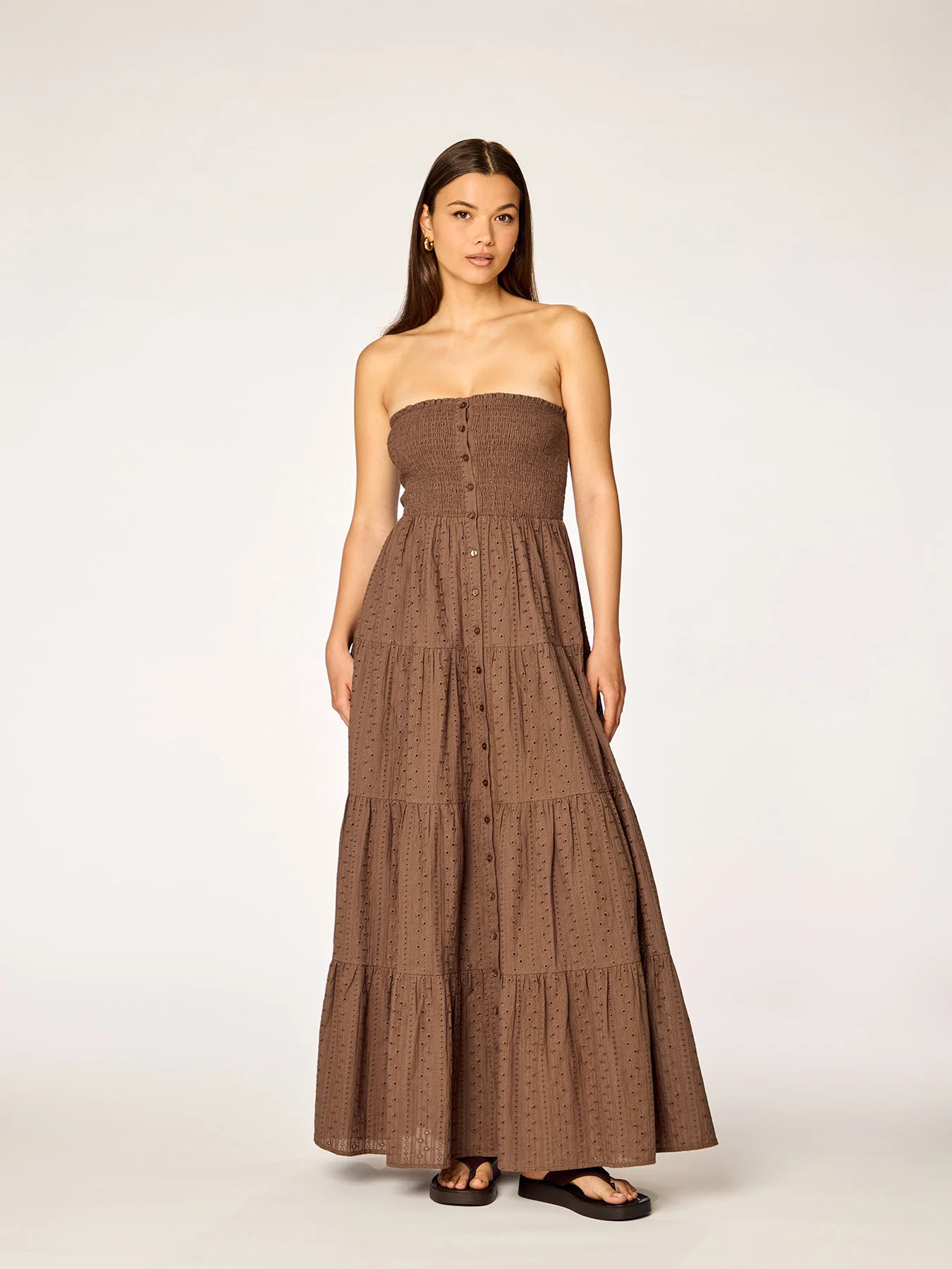 BREEZE - Maxi Dress • Dark Mocha | Ninety-9
