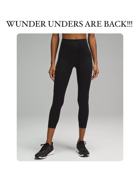 Wunder under leggings are back at Lululemon!! 