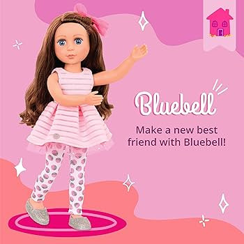 Glitter Girls – 14-Inch Fashion Doll – Brown Hair & Blue Eyes – Pink Dress, Glittery Shoes ... | Amazon (US)