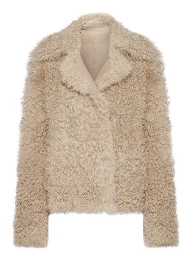 Theory - Shearling Coat - Beige | NET-A-PORTER (US)