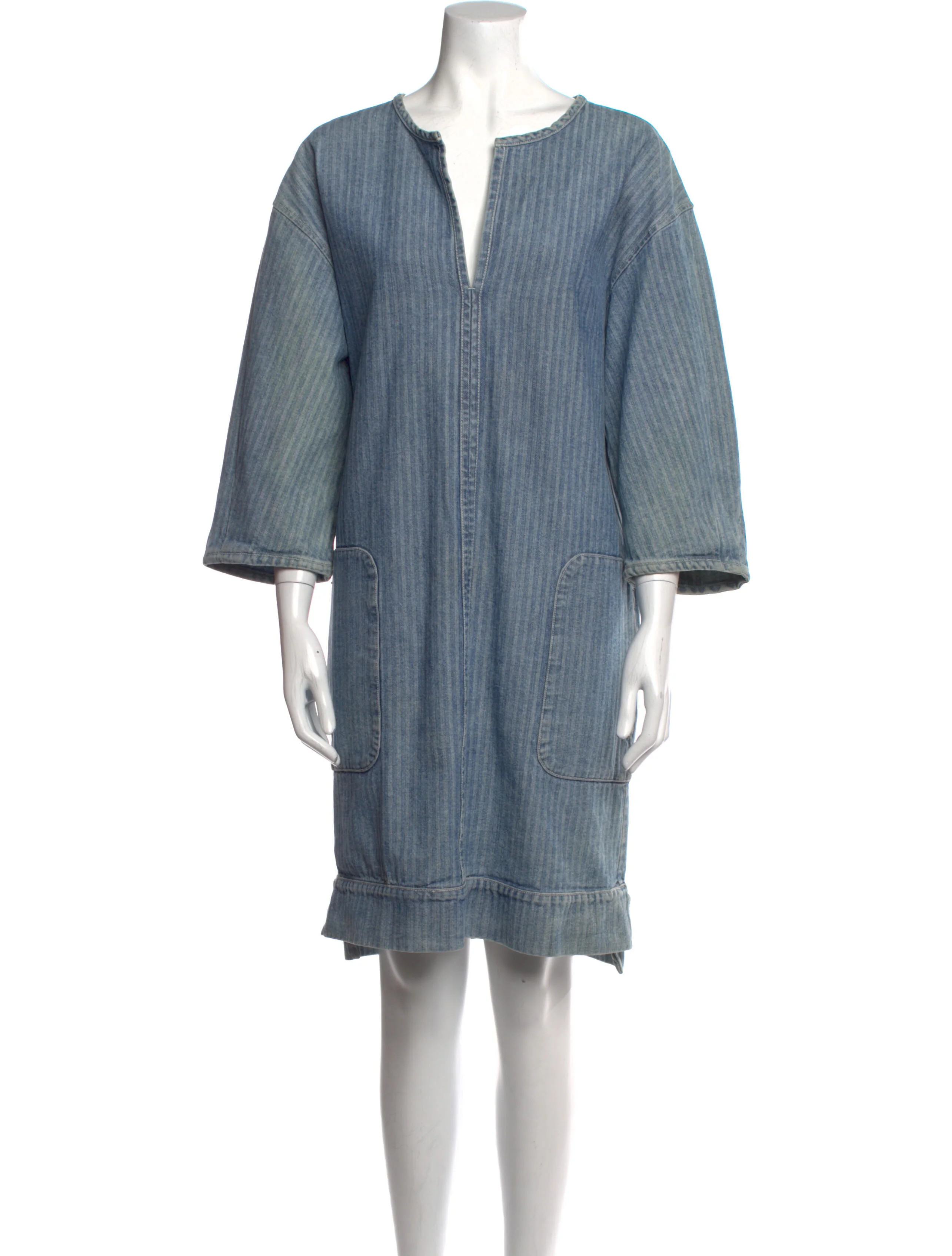 V-Neck Knee-Length Dress | The RealReal