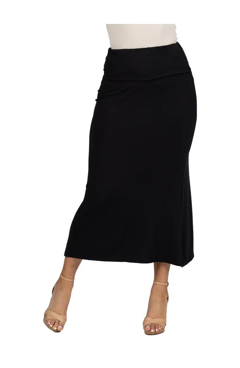 Comfortable Foldover Maxi Skirt | Nordstrom