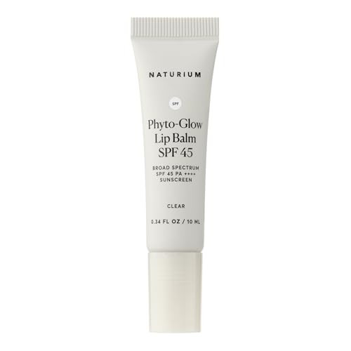 Naturium Phyto-Glow Lip Balm SPF 45 | Hydrating Gloss with Broad Spectrum Sunscreen | 0.34 FL OZ / 10 mL, Clear | Amazon (US)