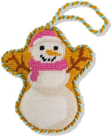 Furbish Needlepoint Icon Ornament - Cute Christmas Tree Ornament, Eclectic Holiday Decor, Stockin... | Amazon (US)