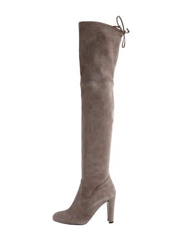 Stuart Weitzman Highland Suede Over-The-Knee Boots | The Real Real, Inc.