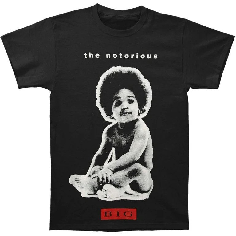 Notorious Big Men's Baby Logo T-Shirt Black XL - Walmart.com | Walmart (US)