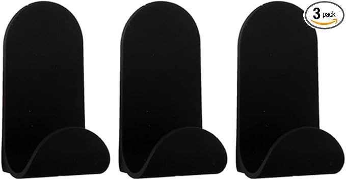 Duck Brand EasyMounts Interior Wall Hook for Drywall, Holds up to 15 lbs, Black, 3-Pack of J-Hook... | Amazon (US)