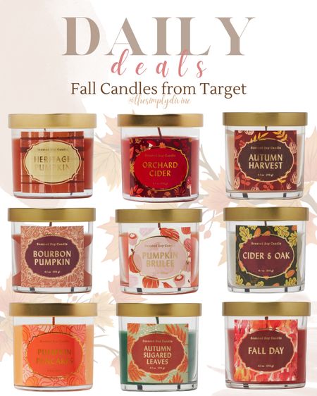 I LOVE FALL SCENTS. And if you want to feel that fall aesthetic in your own home, start with a candle! The variety at Target is amazing, and they all smell AMAZING. Stock up and light depending on your mood. 😌✨🍂

| candles | fall | fall decor | fall aesthetic | autumn | Target | Target decor | home | home decor |

#LTKhome #LTKSeasonal #LTKunder50