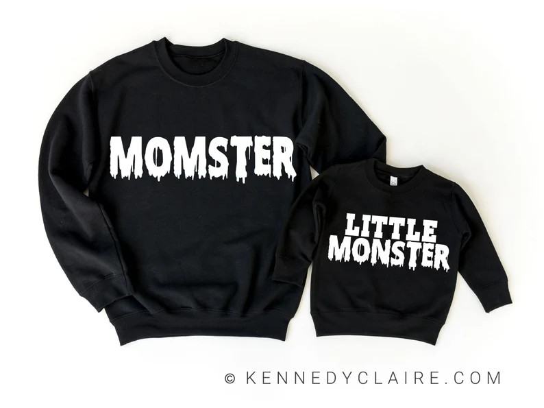 Momster Halloween Sweatshirt for Women Mommy and Me Outfit - Etsy | Etsy (US)
