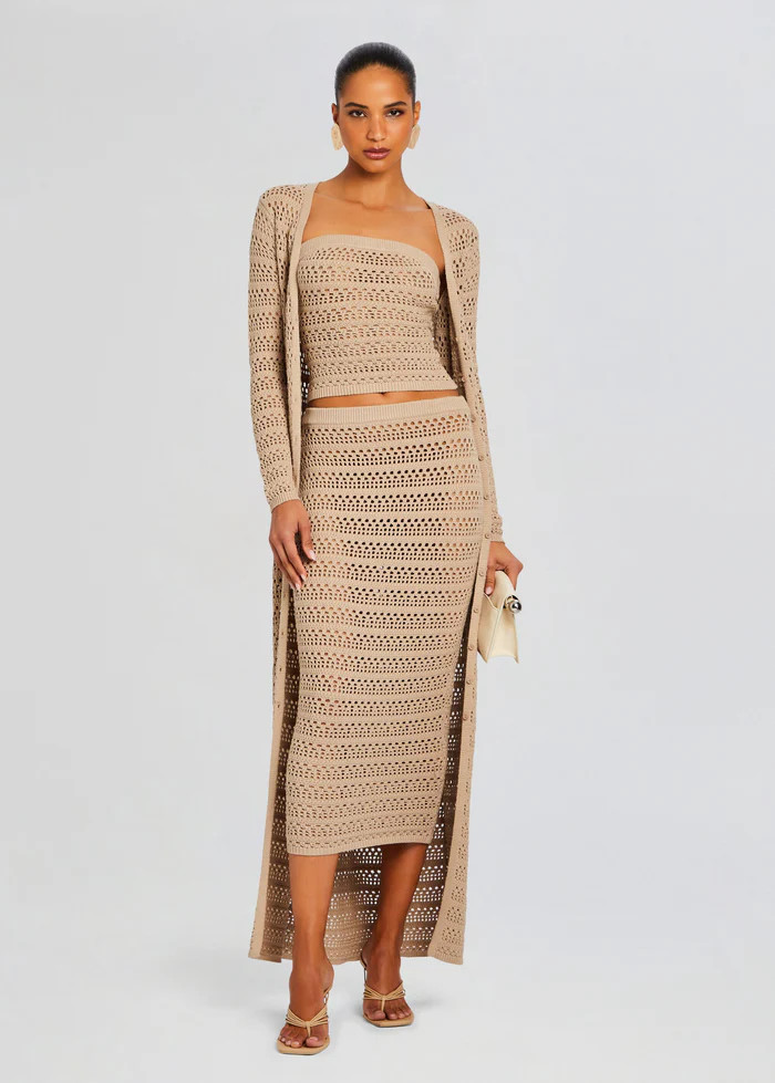 Dorothea Knit Crochet Cardigan | Retrofete