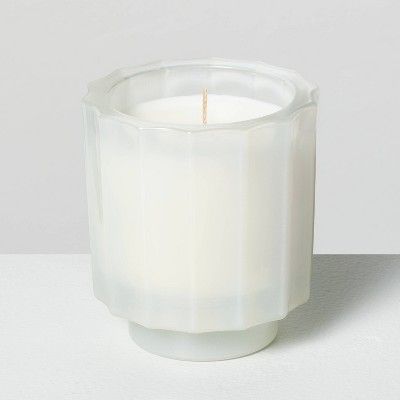 Milky Glass Balsam & Berry Mini Jar Christmas Candle Ivory 4.6oz - Hearth & Hand™ with Magnolia | Target