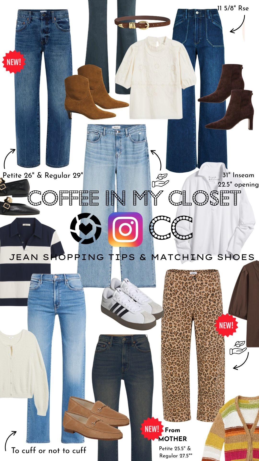 Coffee in my Closet Live styling session each week on Instagram
Todays session - Jeans and the matching shoes shopping tips

#LTKOver40