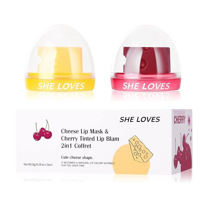 Amazon.com : 2PCS Cheese Design Cute Makeup PH Lip Balm&Lip mask, Color Changing Lipstick, Light Pin | Amazon (US)
