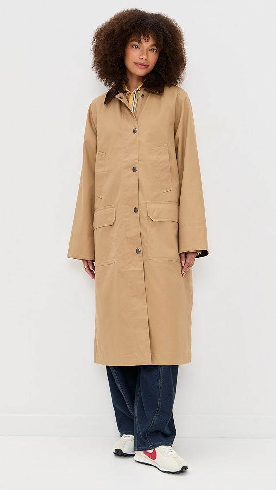 Lillian Coat In Twill Gaberdine | Shopbop
