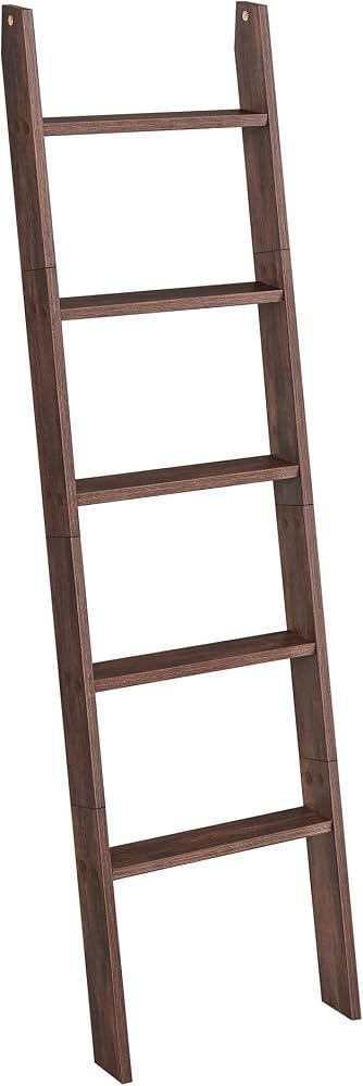 VASAGLE Decorative Blanket Ladder Farmhouse - for The Living Room, 5-Tier Ladder Shelf, Ladder Ra... | Amazon (US)