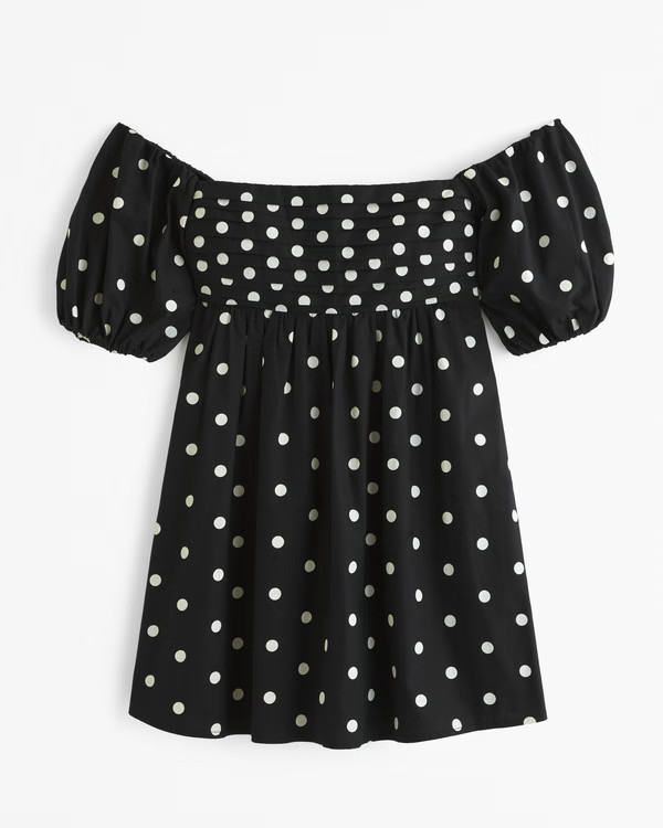 Women's Emerson Off-The-Shoulder Skort | Women's Dresses & Jumpsuits | Abercrombie.com | Abercrombie & Fitch (US)