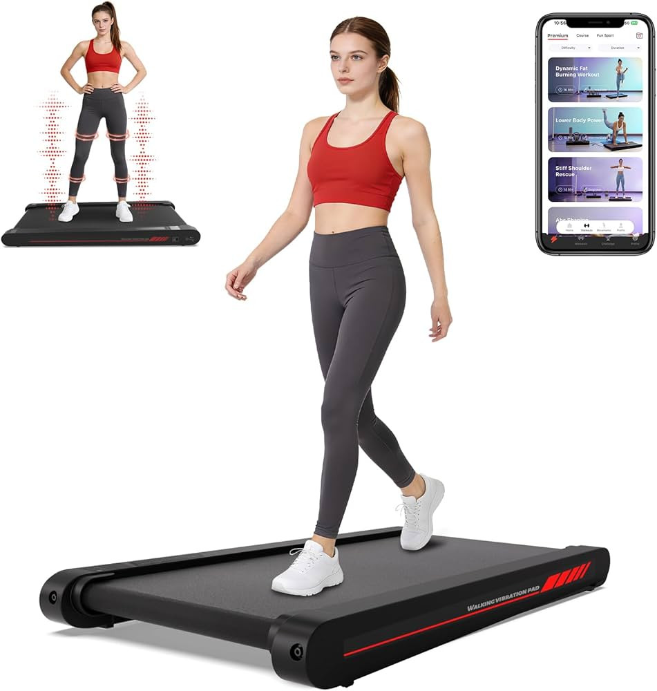 Freepi Walking Pad,Under Desk Vibration Treadmill,3 in 1 Vibration Plate Exercise Machine,Portabl... | Amazon (US)