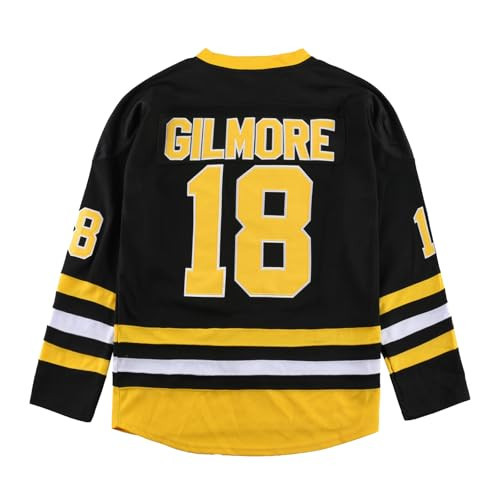 Youth Happy Gilmore 18 Adam Sandler 1996 Stitched Movie Hockey Jersey Black XL | Amazon (US)